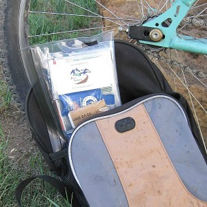 StayOutThere kit for touring, bike overnights, and bikepacking fits in a hydration pack