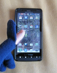 Smartphone glove - MYOG with polypro glove