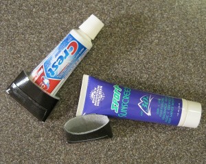 Protective sleeve added for toothpaste and sunscreen to protect the ALOKSAK bag
