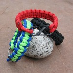 Paracord bracelets with buckles or s-biner closures with profits donated to charity