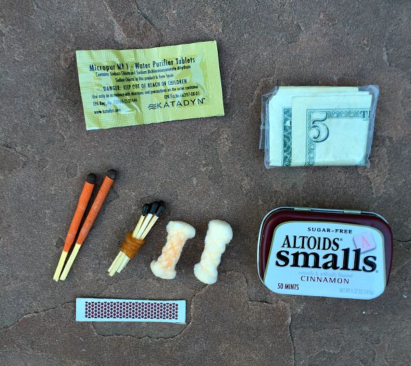 small altoids firestarter kit, altoids fire starter, altoids survival
